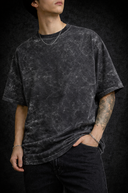 Vintage Acid-Wash Oversized T-Shirt | BroCulture
